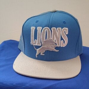 Blue and Gray Lions Snapback Hat